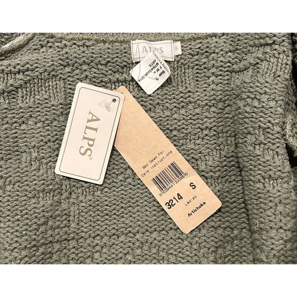 Vintage Alps Green Knit Button Front Cardigan Sweater Size S NWT Cottagecore USA - Picture 7 of 7